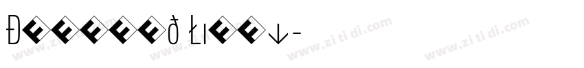 DINCond Light字体转换